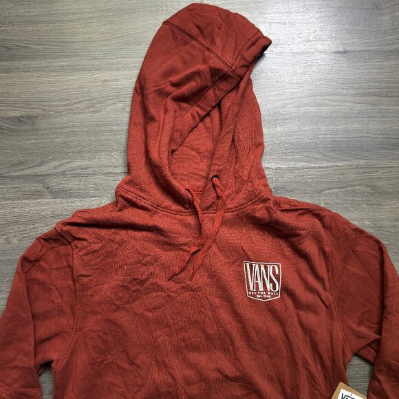 *NEW Vans Men's Custom Tall Hoodie - Burnt Henna - Picture 4 of 9